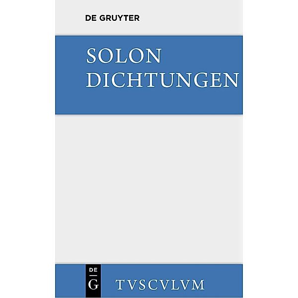 Dichtungen / Sammlung Tusculum, Solon