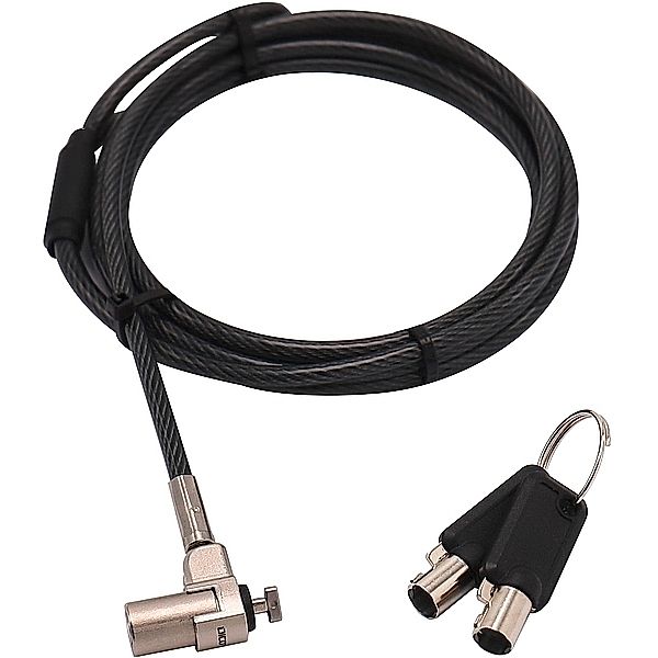DICOTA Security Cable T-Lock Ultra Slim V2, keyed, 3x7mm slot, single