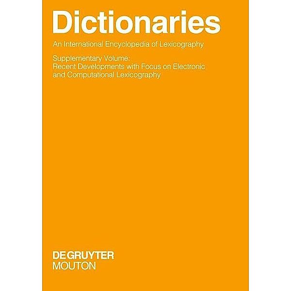 Dictionaries. An International Encyclopedia of Lexicography / Handbücher zur Sprach- und Kommunikationswissenschaft Bd.5/4