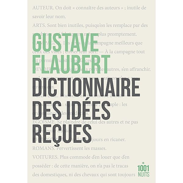 Dictionnaire des idées reçues / La Petite Collection, Gustave Flaubert