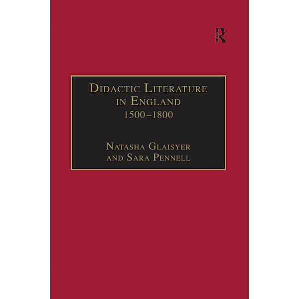Didactic Literature in England 1500-1800, Sara Pennell
