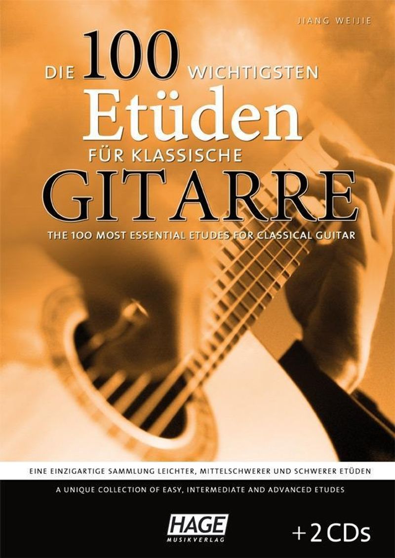 Die 100 wichtigsten Etüden für klassische Gitarre, m. 2 Audio-CDs |  Weltbild.ch