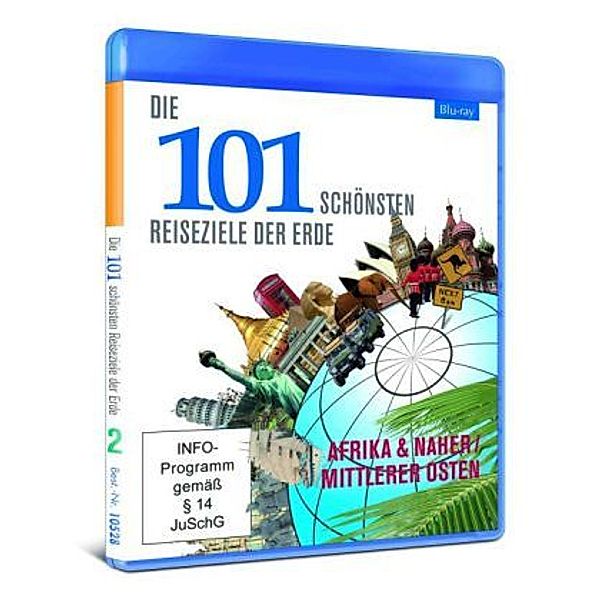Die 101 schönsten Reiseziele der Erde - Afrika & Naher / Mittlerer Osten, 1 Blu-ray