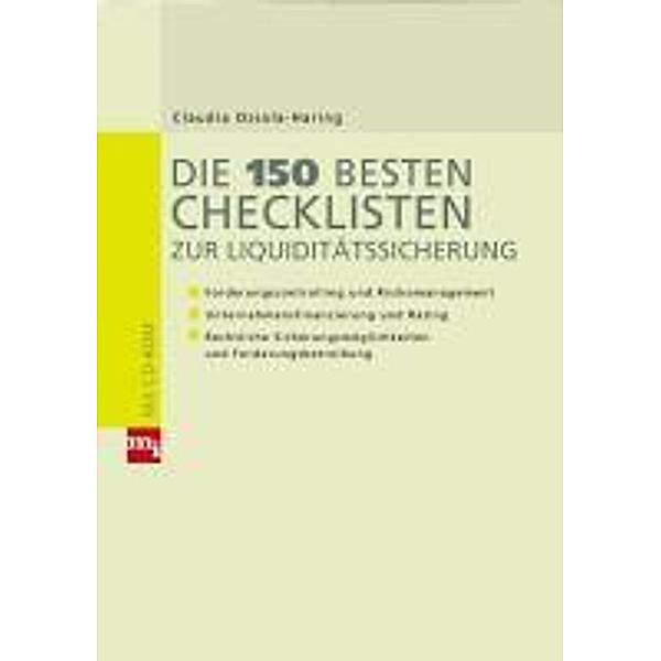 Die 150 besten Checklisten zur Liquiditätssicherung, Claudia Ossola-Haring