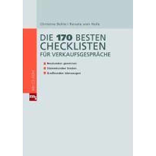 Die 170 besten Checklisten für Verkaufsgespräche / Checklisten und Handbücher, Christine Behle, vom Hofe