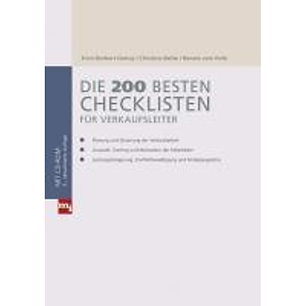 Die 200 besten Checklisten für Verkaufsleiter / mi-Fachverlag bei Redline, Christine Behle, Erich-norbert Detroy, Renate Vom Hofe