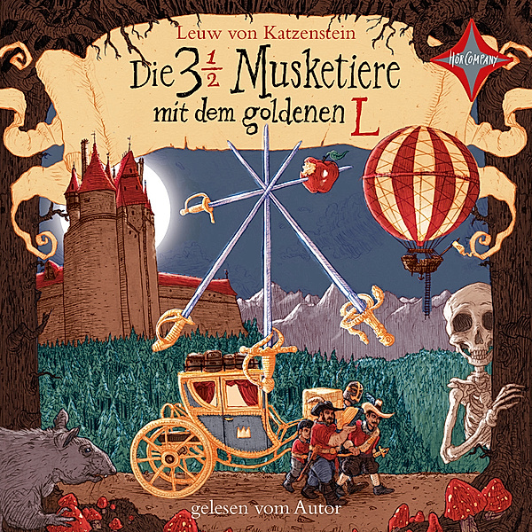 Die 3 ½  Musketiere mit dem goldenen L,4 Audio-CDs, Leuw von Katzenstein