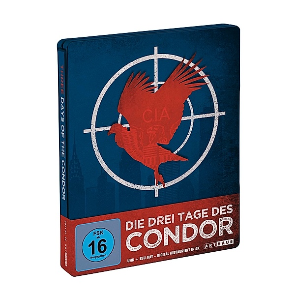 Die 3 Tage des Condor - Limited Steelbook (4K Ultra HD), Robert Redford, Faye Dunaway