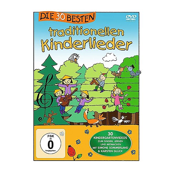 Die 30 besten Traditionellen Kinderlieder (DVD), Simone Sommerland, Karsten Glück, Die Kita-Frösche