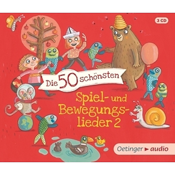 Die 50 schönsten Spiel- und Bewegungslieder 2 – 3 CDs, Kay Poppe, Bastian Pusch