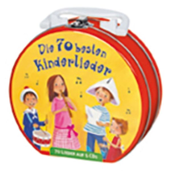 Die 70 besten Kinderlieder - Mein Hörbuch-Koffer, 5 Audio-CDs, Various