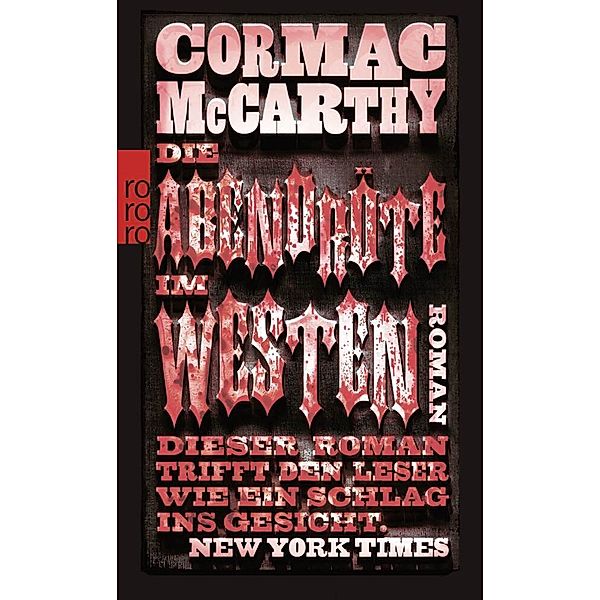 Die Abendröte im Westen, Cormac McCarthy