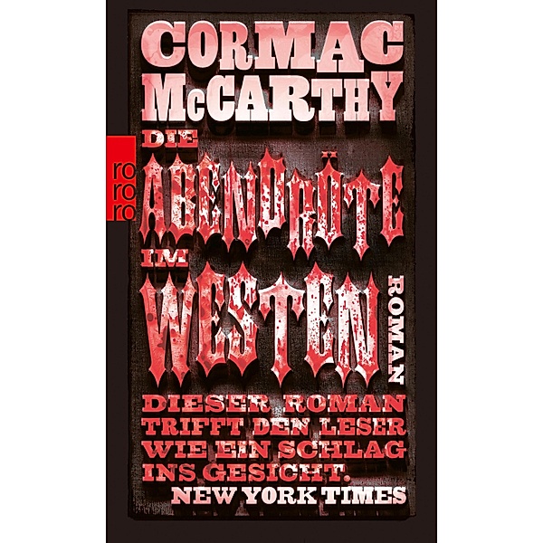 Die Abendröte im Westen, Cormac McCarthy