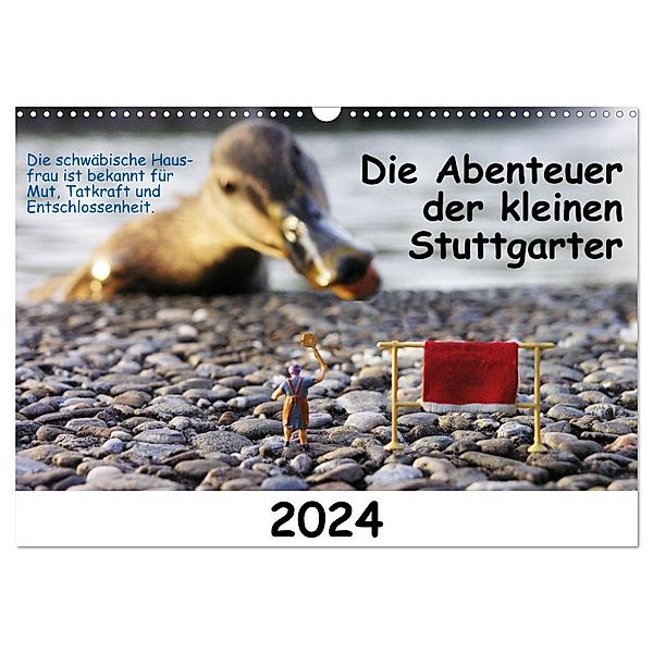 Die Abenteuer der kleinen Stuttgarter (Wandkalender 2024 DIN A3 quer), CALVENDO Monatskalender, Oskar Vogl