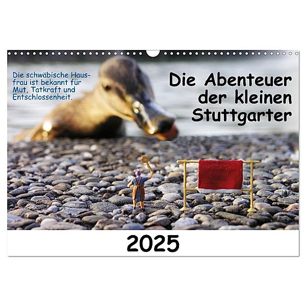Die Abenteuer der kleinen Stuttgarter (Wandkalender 2025 DIN A3 quer), CALVENDO Monatskalender, Calvendo, Oskar Vogl