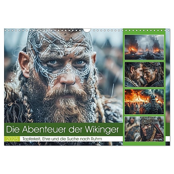 Die Abenteuer der Wikinger (Wandkalender 2025 DIN A3 quer), CALVENDO Monatskalender, Calvendo, Stzeffen Gierok-Latniak