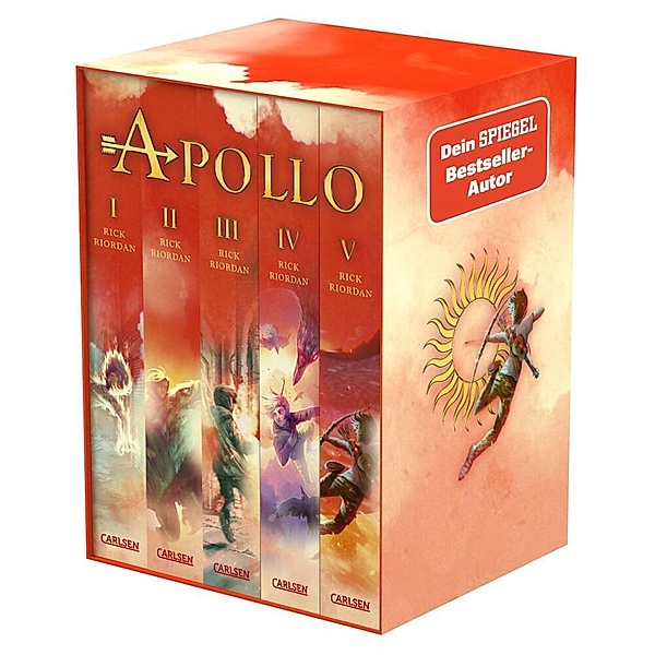 Die Abenteuer des Apollo: Taschenbuchschuber Bände 1-5, 5 Teile, Rick Riordan
