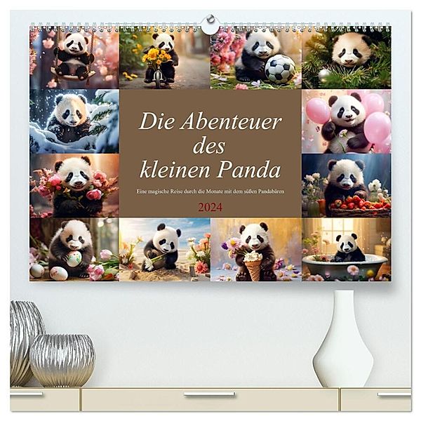 Die Abenteuer des kleinen Panda (hochwertiger Premium Wandkalender 2024 DIN A2 quer), Kunstdruck in Hochglanz, Dirk Meutzner