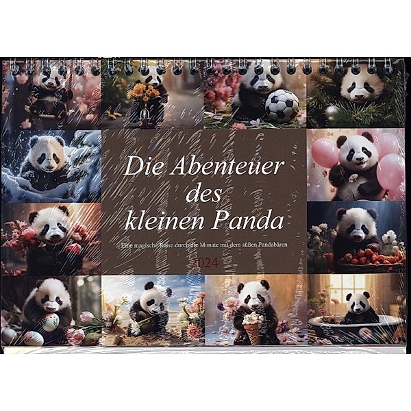 Die Abenteuer des kleinen Panda (Tischkalender 2024 DIN A5 quer), CALVENDO Monatskalender, Dirk Meutzner