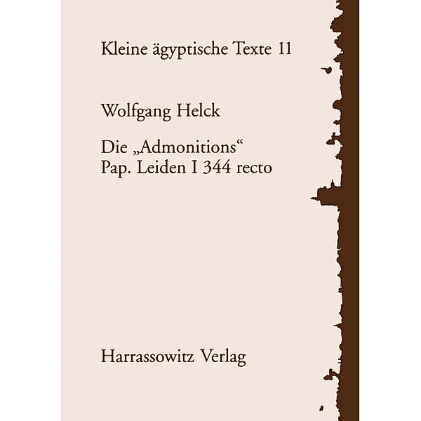 Die Admonitions, Wolfgang Helck