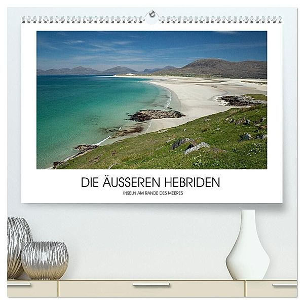 Die Äusseren Hebriden (hochwertiger Premium Wandkalender 2025 DIN A2 quer), Kunstdruck in Hochglanz, Calvendo, Christian Hallweger