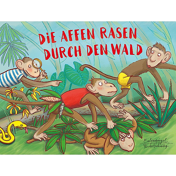 Die Affen rasen durch den Wald