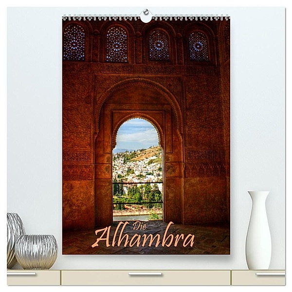 Die Alhambra (hochwertiger Premium Wandkalender 2024 DIN A2 hoch), Kunstdruck in Hochglanz, Michael Weiß