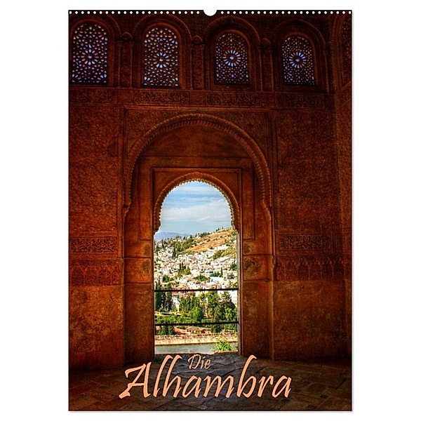 Die Alhambra (Wandkalender 2024 DIN A2 hoch), CALVENDO Monatskalender, Michael Weiß