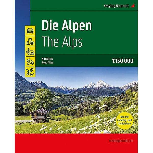 Die Alpen, Straßenatlas 1:150.000, freytag & berndt