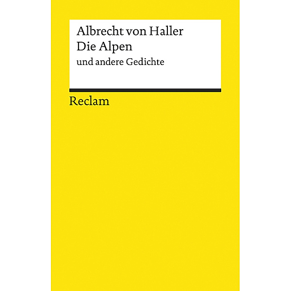 Die Alpen und andere Gedichte, Albrecht von Haller