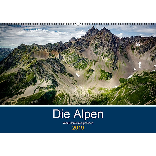 Die Alpen vom Himmel aus gesehen (Wandkalender 2019 DIN A2 quer), Alain Gaymard