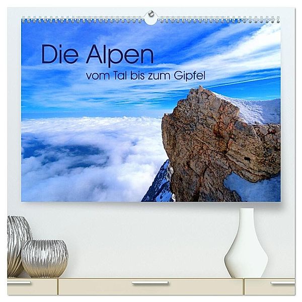 Die Alpen - vom Tal bis zum Gipfel (hochwertiger Premium Wandkalender 2024 DIN A2 quer), Kunstdruck in Hochglanz, Stefan Mosert