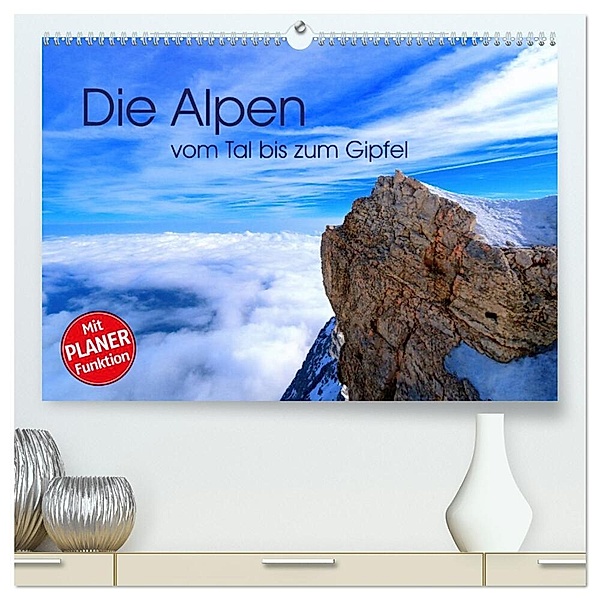 Die Alpen - vom Tal bis zum Gipfel (hochwertiger Premium Wandkalender 2025 DIN A2 quer), Kunstdruck in Hochglanz, Calvendo, Stefan Mosert