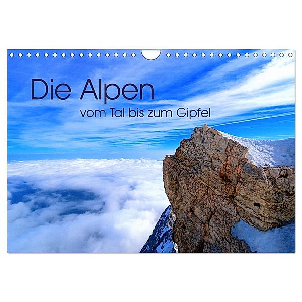 Die Alpen - vom Tal bis zum Gipfel (Wandkalender 2024 DIN A4 quer), CALVENDO Monatskalender, Stefan Mosert
