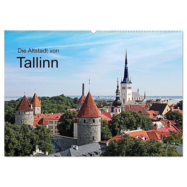 Die Altstadt von Tallinn (Wandkalender 2024 DIN A2 quer), CALVENDO Monatskalender, Klaus Eppele