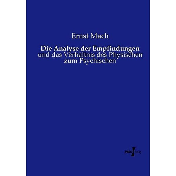 Die Analyse der Empfindungen, Ernst Mach