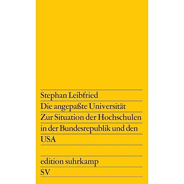 Die angepaßte Universität, Stephan Leibfried