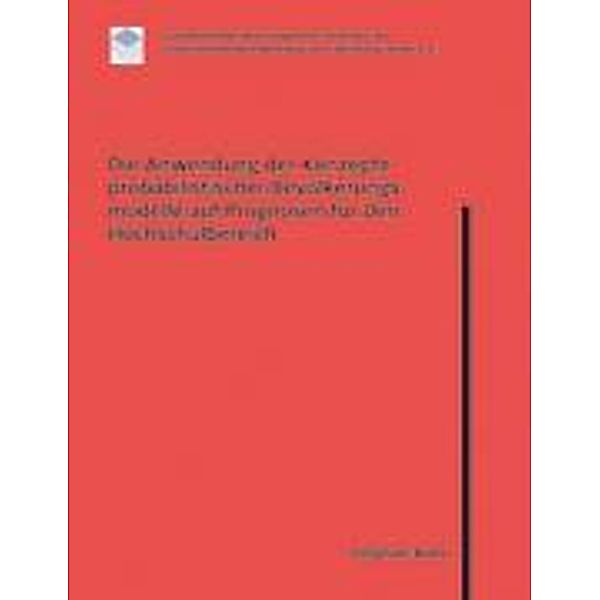 Die Anwendung der Konzepte probabilistischer Bevölkerungsmodelle auf Prognosen für den Hochschulbereich, Stephan Boes