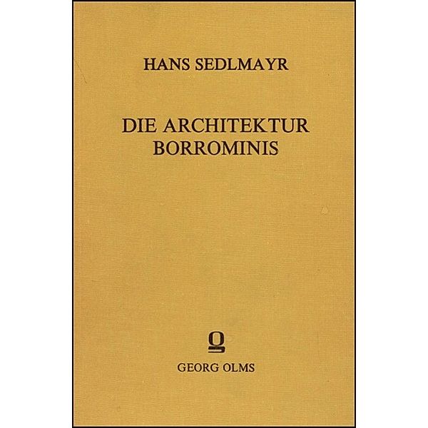 Die Architektur Borrominis, Hans Sedlmayr