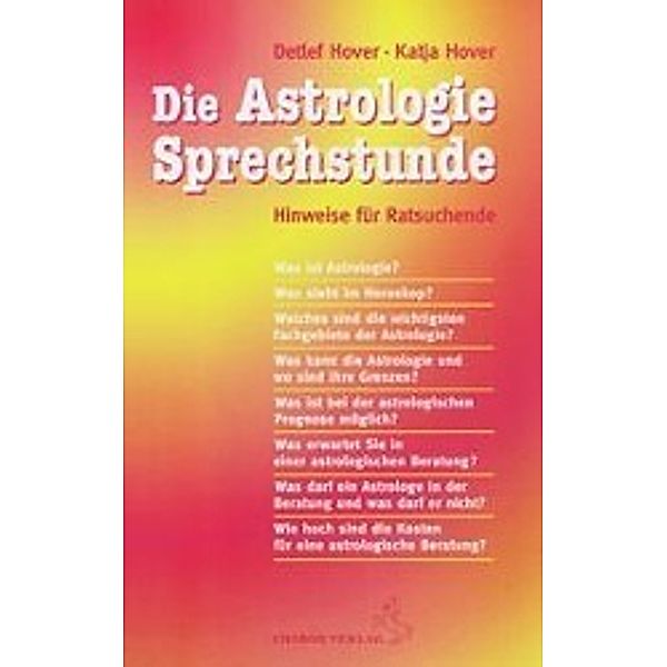 Die Astrologie Sprechstunde, Detlef Hover, Katja Hover