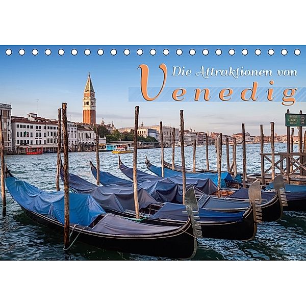 Die Attraktionen von Venedig (Tischkalender 2018 DIN A5 quer), Melanie Viola