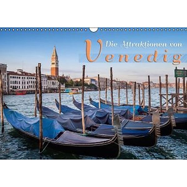 Die Attraktionen von Venedig (Wandkalender 2015 DIN A3 quer), Melanie Viola