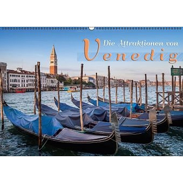 Die Attraktionen von Venedig (Wandkalender 2015 DIN A2 quer), Melanie Viola