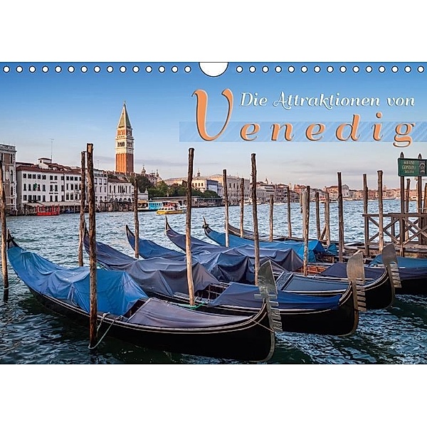 Die Attraktionen von Venedig (Wandkalender 2017 DIN A4 quer), Melanie Viola