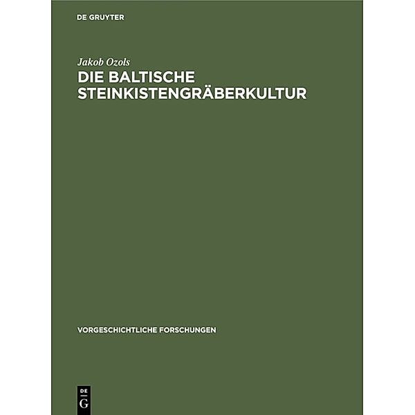 Die baltische Steinkistengräberkultur, Jakob Ozols