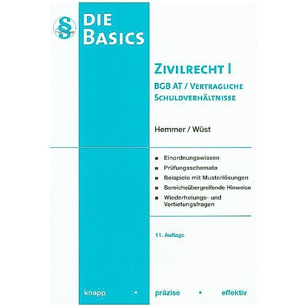 Die Basics / Zivilrecht.Bd.1, Karl-Edmund Hemmer, Achim Wüst