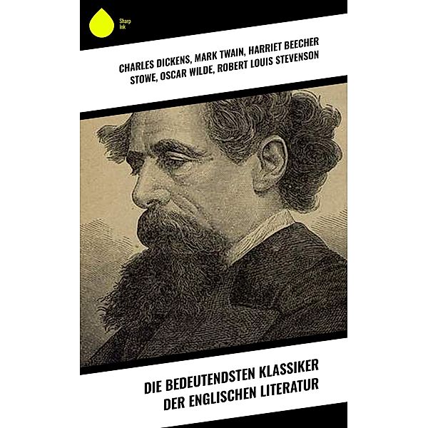 Die bedeutendsten Klassiker der englischen Literatur, Charles Dickens, Arthur Conan Doyle, Frances Hodgson Burnett, Joseph Conrad, Jane Austen, Herman Melville, George Eliot, Walter Scott, Laurence Sterne, Jonathan Swift, Daniel Defoe, Mark Twain, Henry Fielding, Rudyard Kipling, Bret Harte, Ambrose Bierce, Washington Irving, Nathaniel Hawthorne, Wilkie Collins, O. Henry, William Makepeace Thackeray, Edgar Wallace, Harriet Beecher Stowe, G. K. Chesterton, Thomas Wolfe, T. E. Lawrence, Lewis Carrol, Oscar Wilde, Robert Louis Stevenson, Edgar Allan Poe, Charlotte Brontë, Emily Brontë, Henry David Thoreau