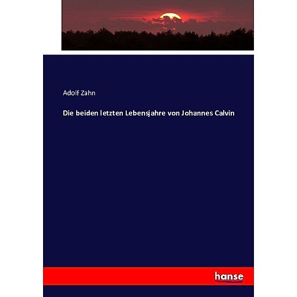 Die beiden letzten Lebensjahre von Johannes Calvin, Adolf Zahn