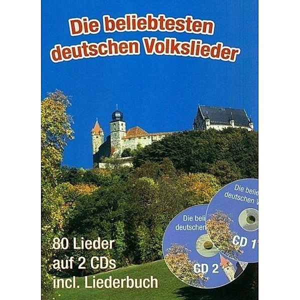 Die beliebtesten deutschen Volkslieder, Großdruckausgabe, m. 2 Audio-CDs, Gerhard Hildner
