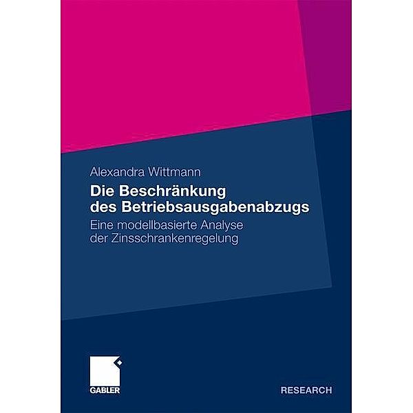 Die Beschränkung des Betriebsausgabenabzugs, Alexandra Wittmann